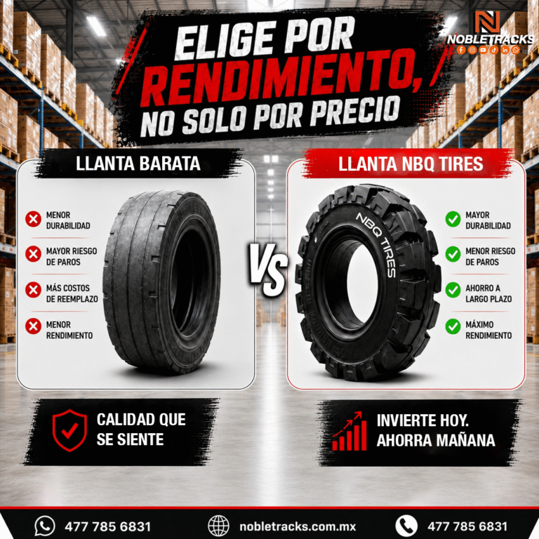 Cómo elegir una llanta para montacargas
