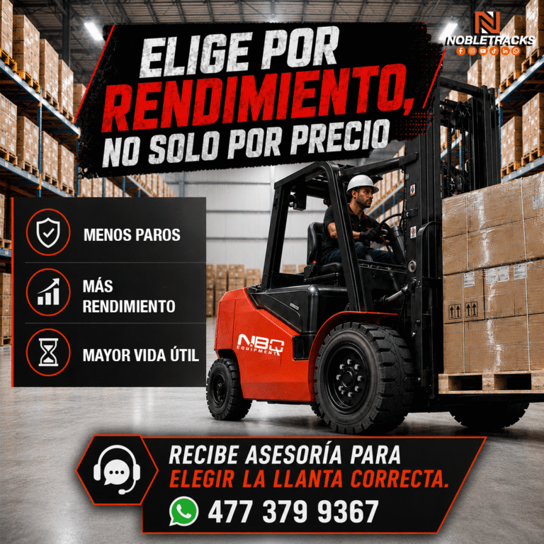 Venta de llantas para montacargas Nobletracks