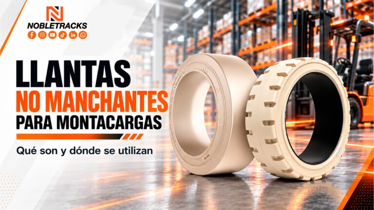 Llantas no manchantes para montacargas Nobletracks